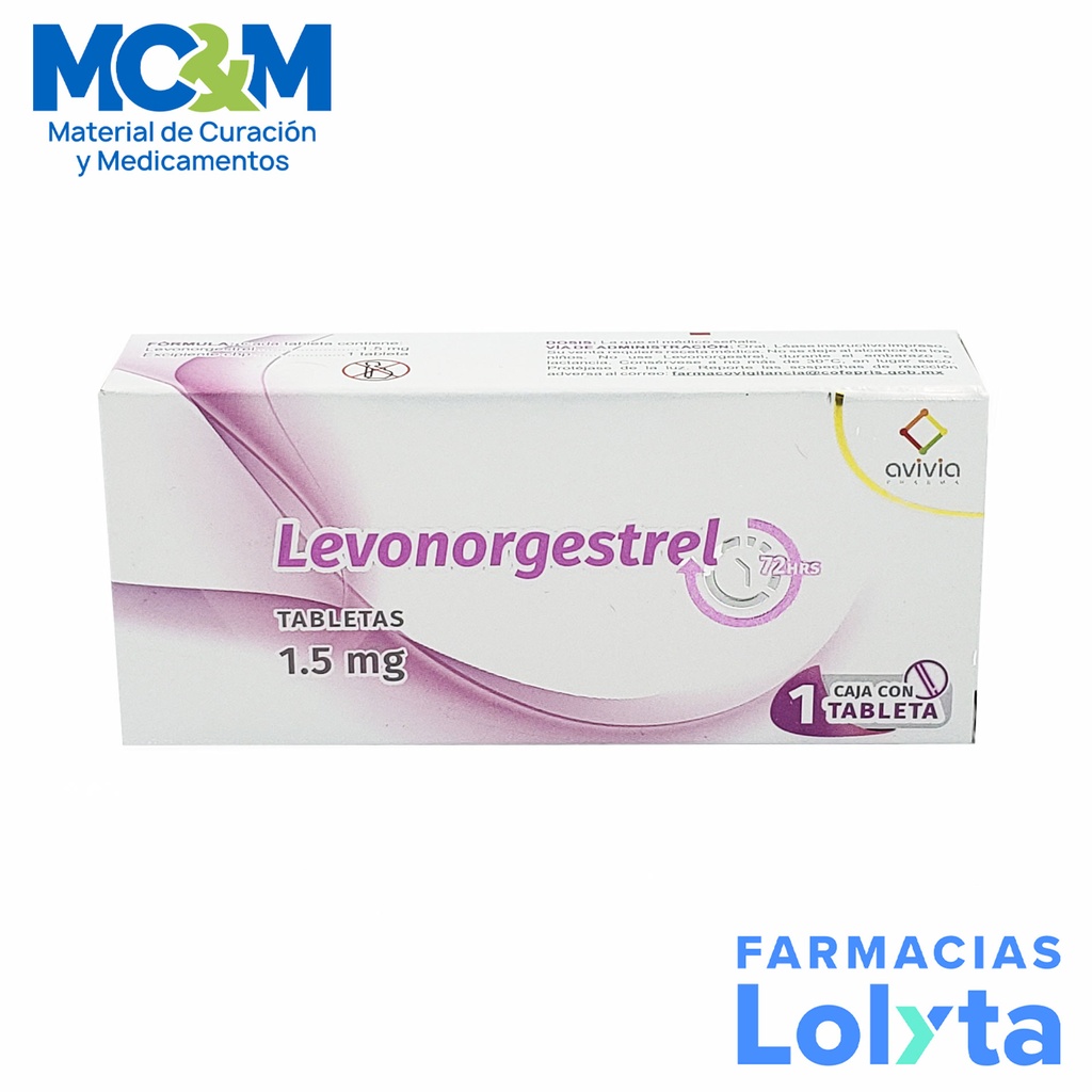 LEVONORGESTREL 1.5 MG C/1 TAB LAB AVIVIA (POSTDAY)