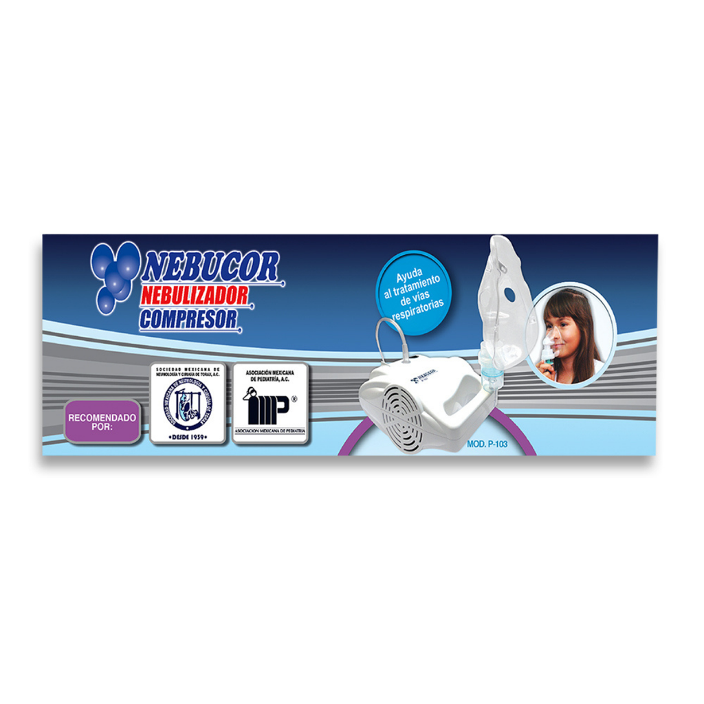 NEBULIZADOR COMPRESOR COMPACTO MOD P-103 NEBUCOR