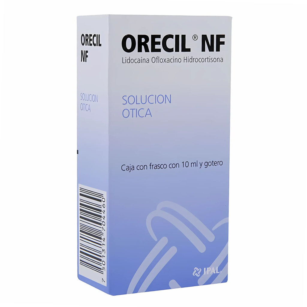 ORECIL NF SOL OTICA 10/3/2.5 MG/ML FCO C/10 ML LIDOCAINA OFLOXACINO HIDROCORTISONA LAB IPAL