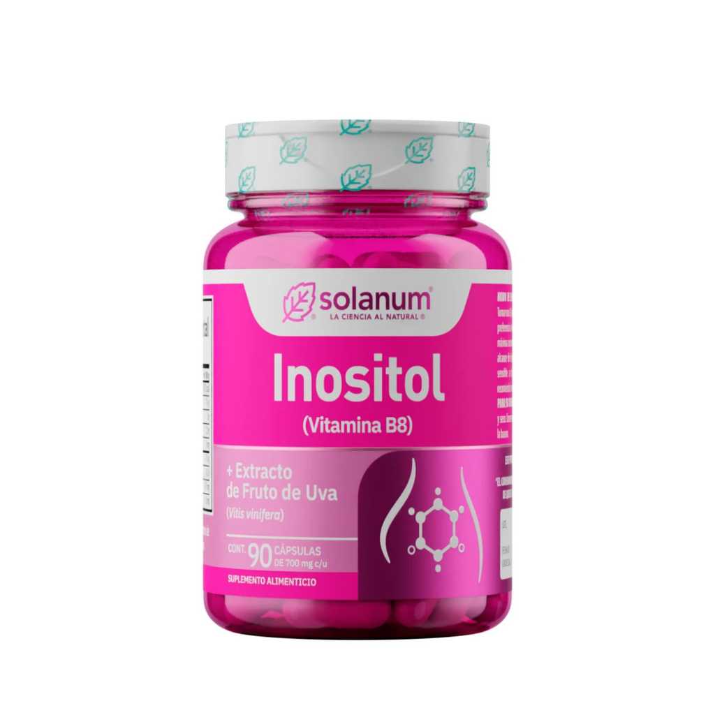 INOSITOL EXTRACTO DE FRUTA DE UVA 700 MG C/90 CAP SUPLEMENTO ALIMENTICIO LAB SOLANUM