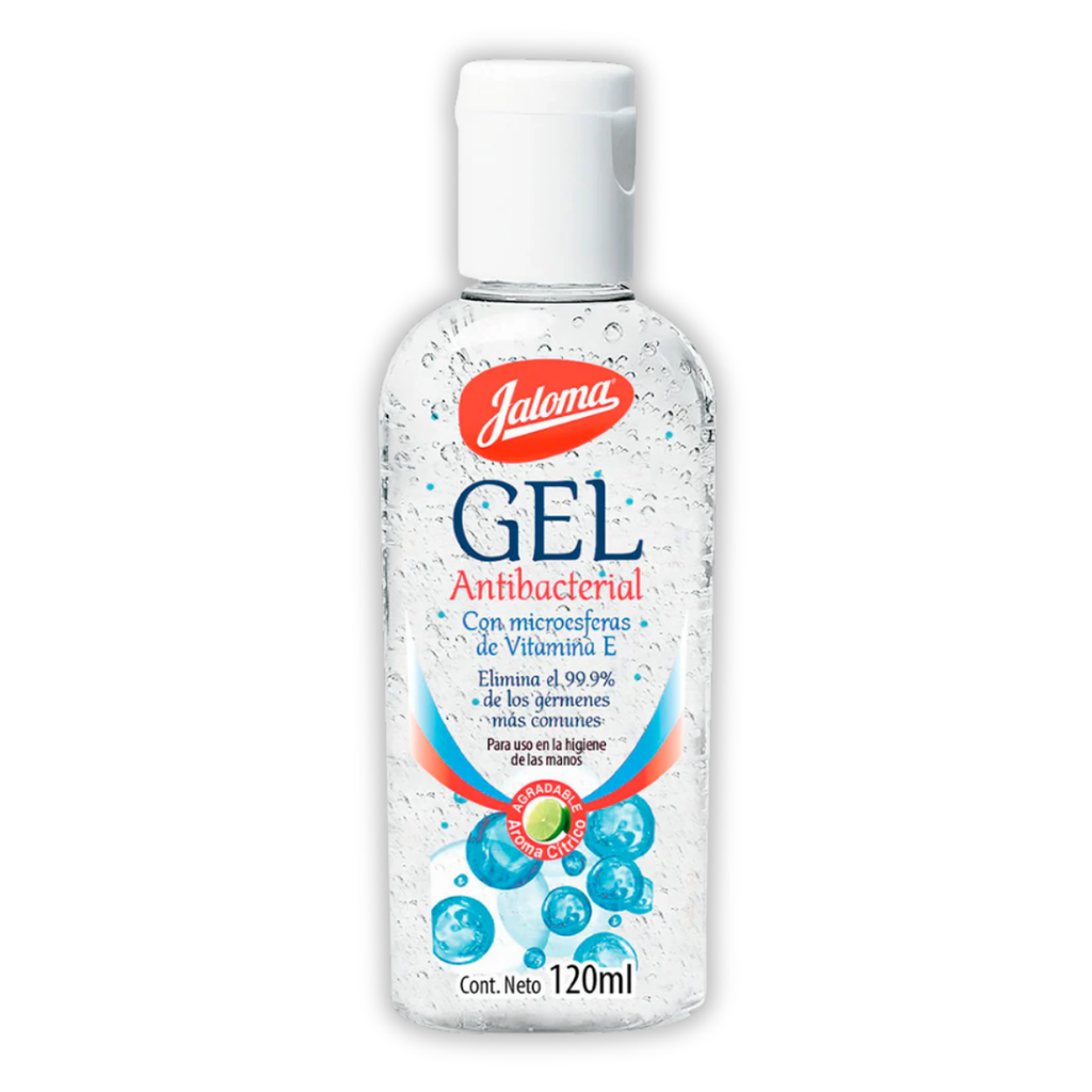 GEL ANTIBACTERIAL PARA MANOS 60 ML CON MICROESFERAS DE VITAMINA E JALOMA
