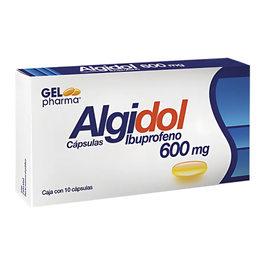 IBUPROFENO 600 MG C/10 CAP ALGIDOL LAB GELPHARMA