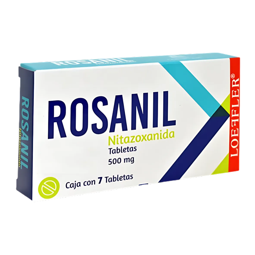 NITAZOXANIDA 500 MG C/7 TAB ROSANIL LAB LOEFFLER
