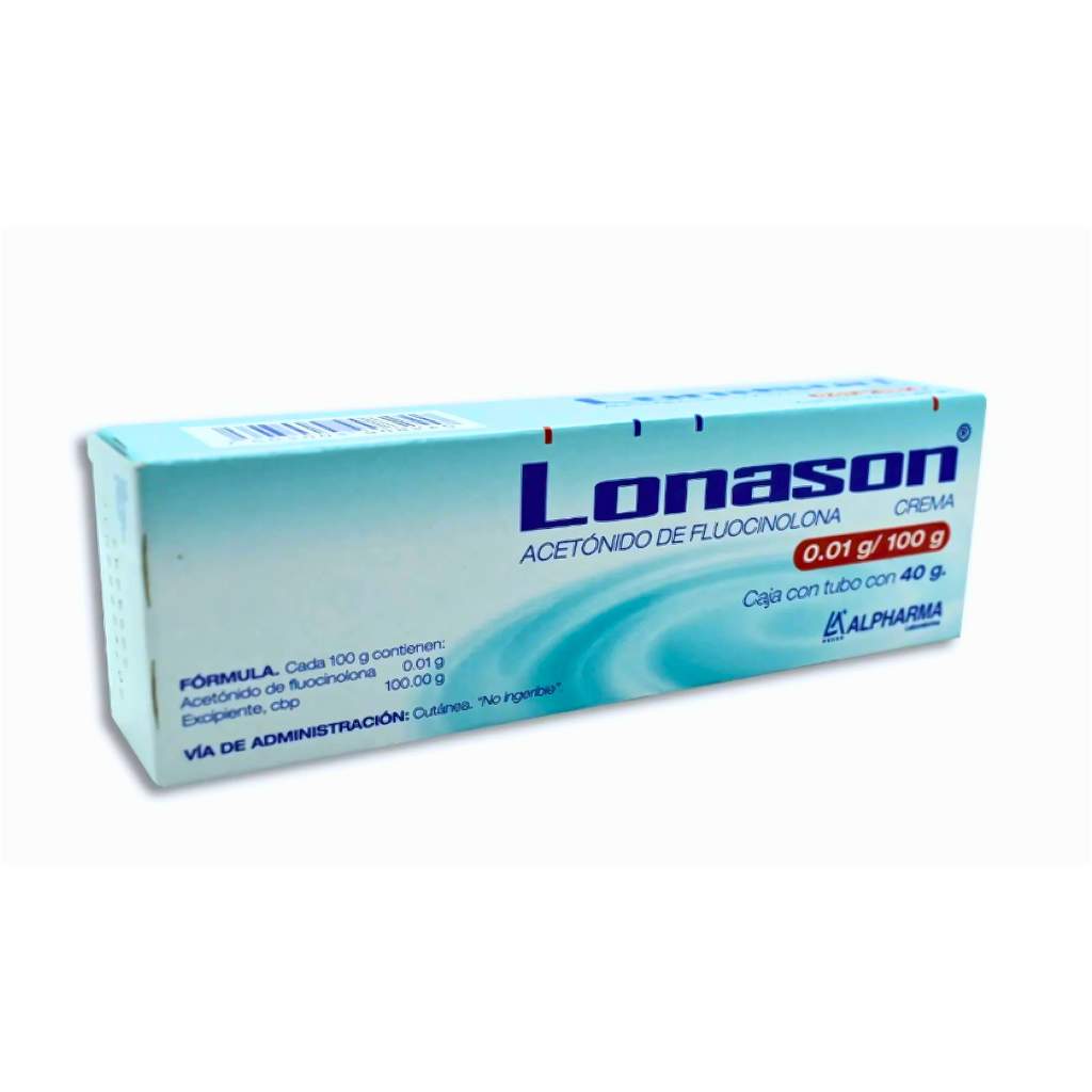 ACETONIDO DE FLUOCINOLONA CREMA 0.01/100 G TUBO C/40 G LONASON LAB ALPHARMA