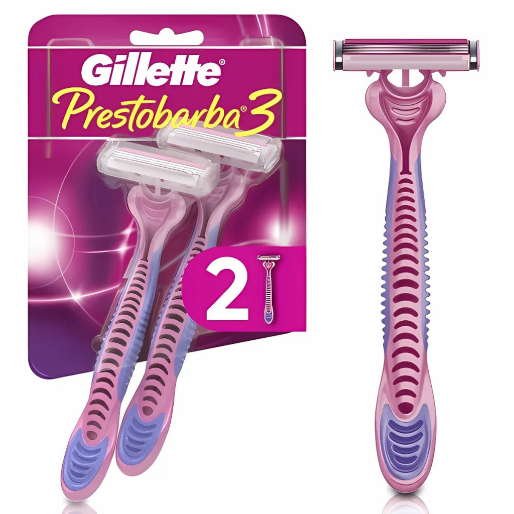 [4076] RASTRILLO GILLETTE PRESTOBARBA3 WOMEN C/1 PAR P&G