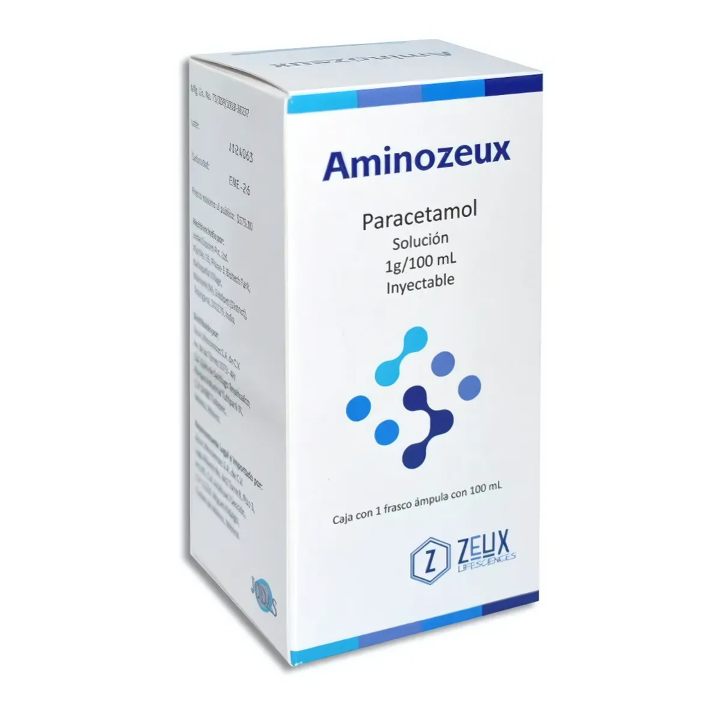 PARACETAMOL SOL INY 1 G/100 ML AMINOZEUX LAB ZEUX
