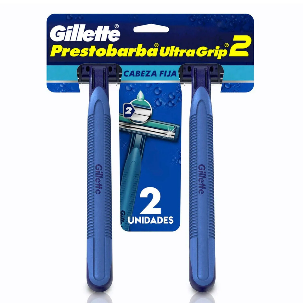 RASTRILLO GILLETTE PRESTOBARBA ULTRAGRIP2 C/1 PAR P&G
