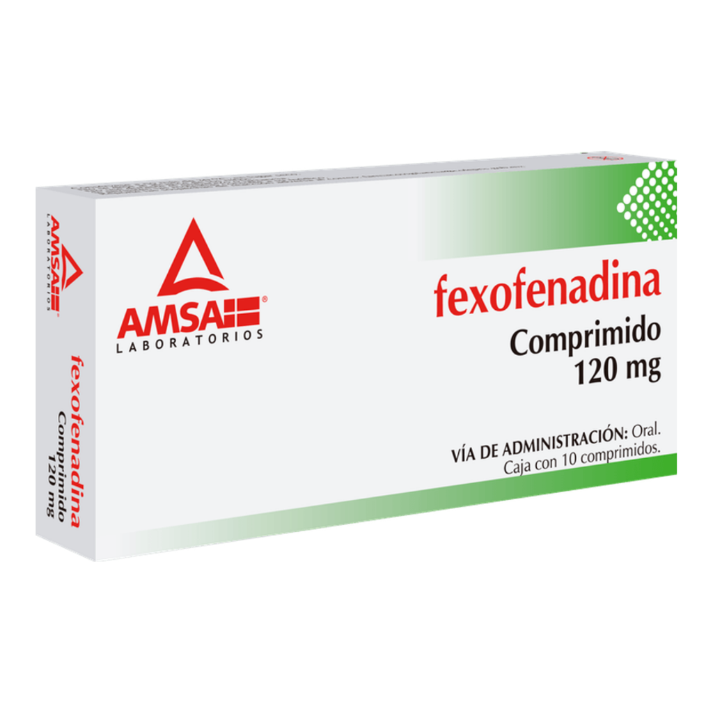 FEXOFENADINA 120 MG C/10 COMPRIMIDOS LAB AMSA