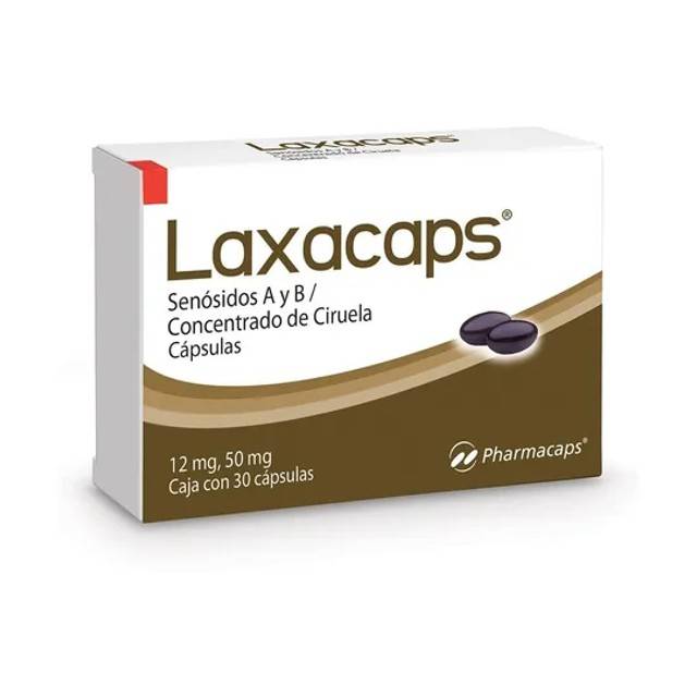 SENOSIDOS A-B CONCETRADO DE CIRUELA 12/50 MG C/30 CAP LAXACAPS LAB PHARMACAPS