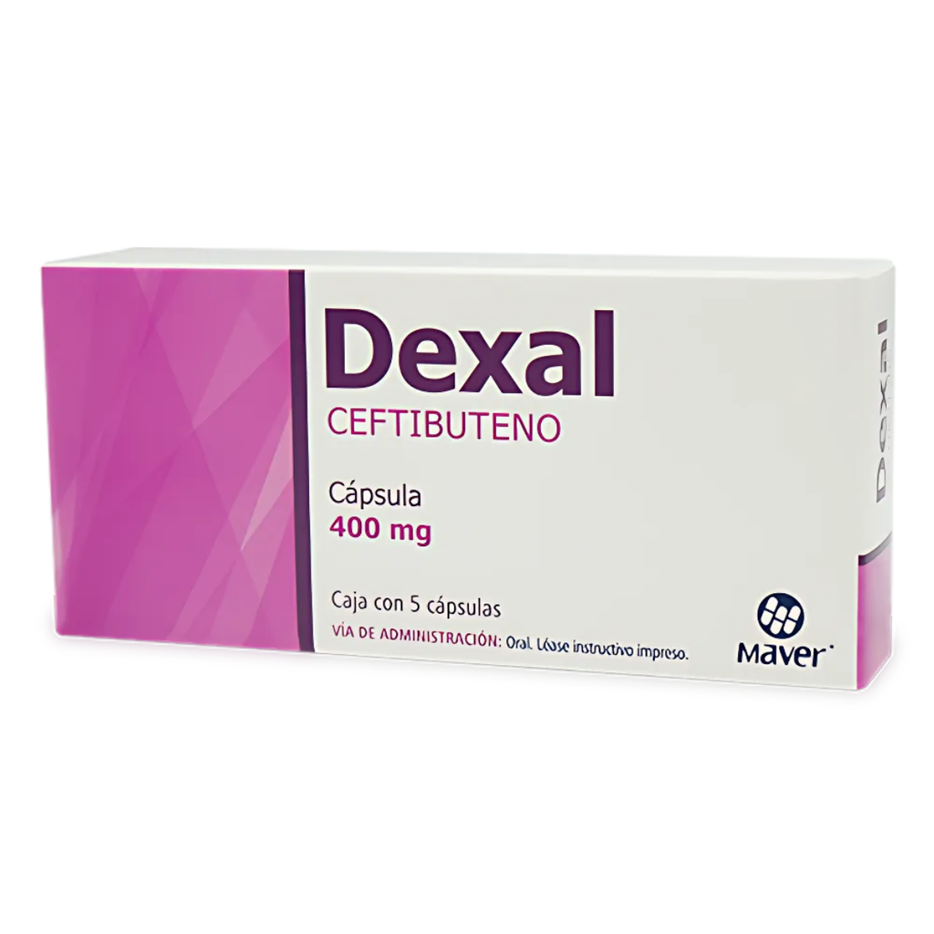 CEFTIBUTENO 400 MG C/5 CAP DEXAL LAB MAVER