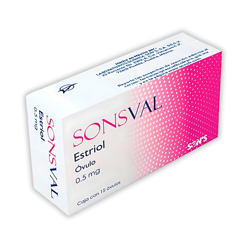 ESTRIOL 0.5 MG C/15 OVULOS SONSVAL LAB SONS