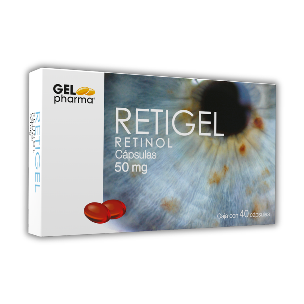 RETINOL 50 MG C/40 CAP RETIGEL (VITAMINA A) LAB GELPHARMA
