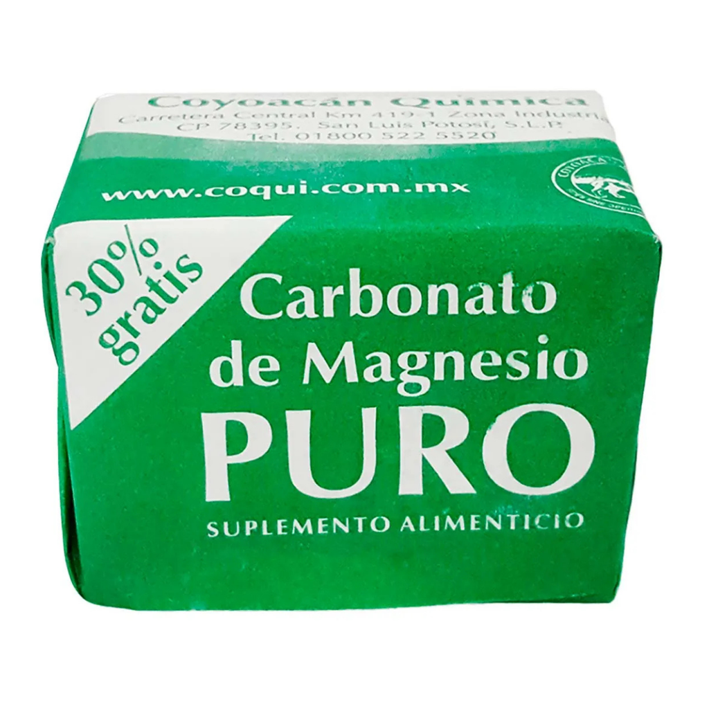 CARBONATO DE MAGNESIO PURO 7 G SUPLEMENTO ALIMENTICIO LAB COYOACAN QUIMICA