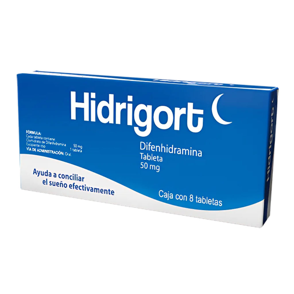 DIFENHIDRAMINA 50 MG C/8 TAB HIDRIGORT LAB DEGORTS
