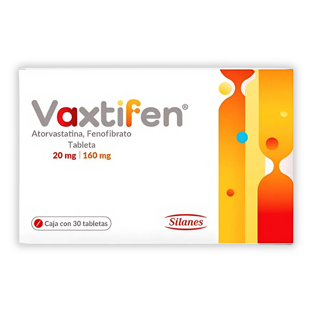 VAXTIFEN 20/160 MG C/30 TAB ATORVASTATINA FENOFIBRATO LAB SILANES