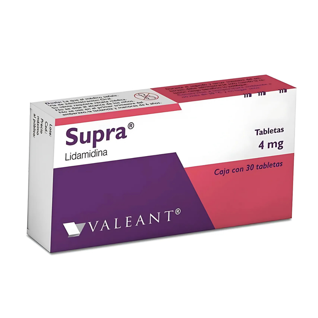 SUPRA 4 MG C/30 TAB LIDAMIDINA LAB VALEANT