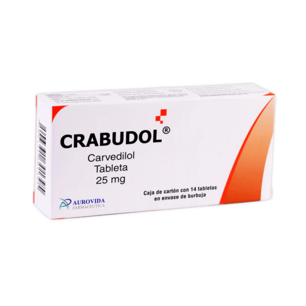 CARVEDILOL 25 MG C/14 TAB CRABUDOL LAB AUROVIDA