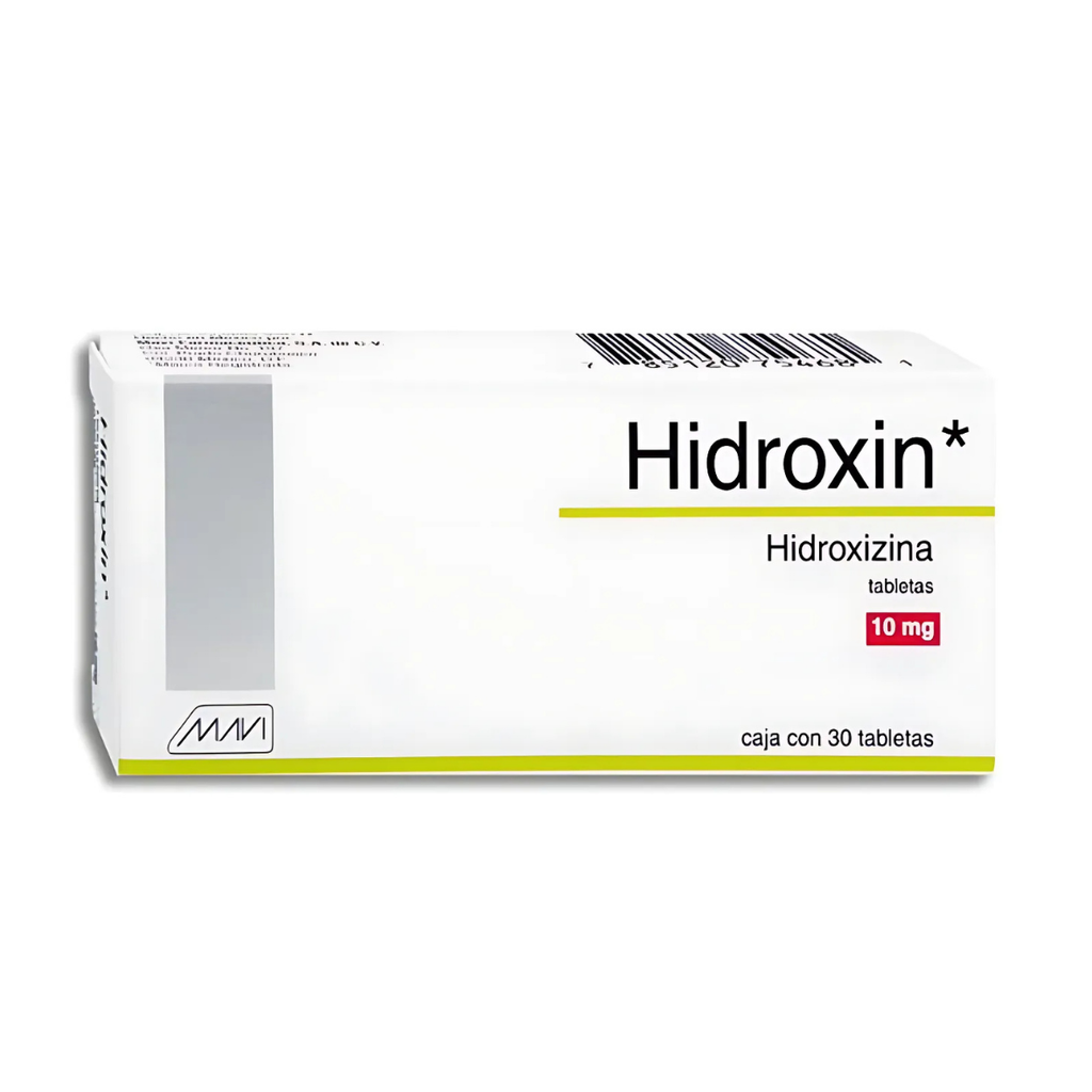 HIDROXIZINA 10 MG C/30 TAB HIDROXIN LAB MAVI