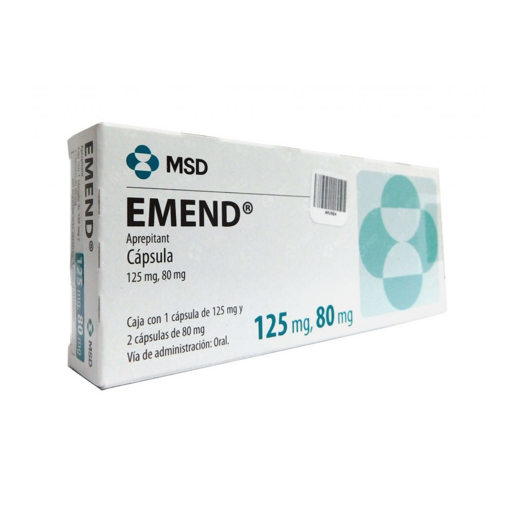 EMEND 125/80 MG C/3 CAP APREPITANT LAB MSD