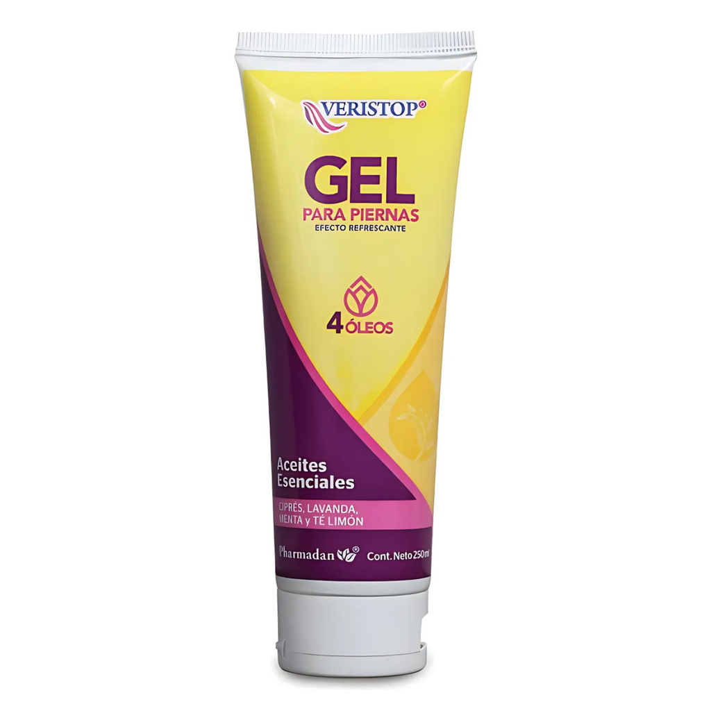 VERISTOP GEL PARA PIERNAS 250 ML CIPRES LAVANDA MENTA TE LIMON PHARMADAN
