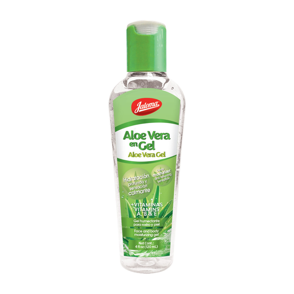 ALOE VERA CON VITAMINAS A B Y E GEL FCO C/120 ML HUMECTANTE ROSTRO Y PIEL LAB JALOMA