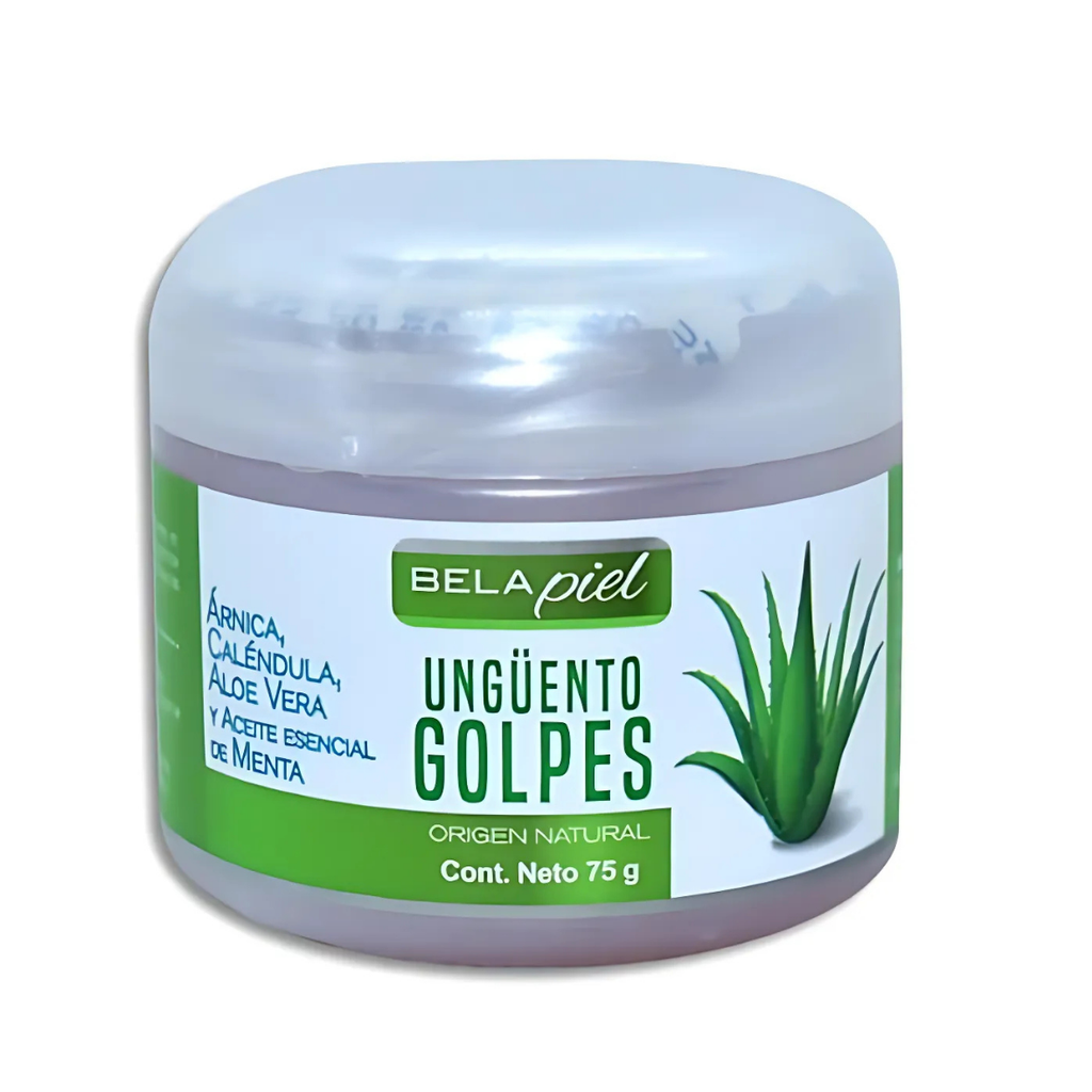 UNGÜENTO GOLPES 75 G ARNICA CALENDULA ALOE VERA ACEITE ESENCIAL DE MENTA BELA PIEL