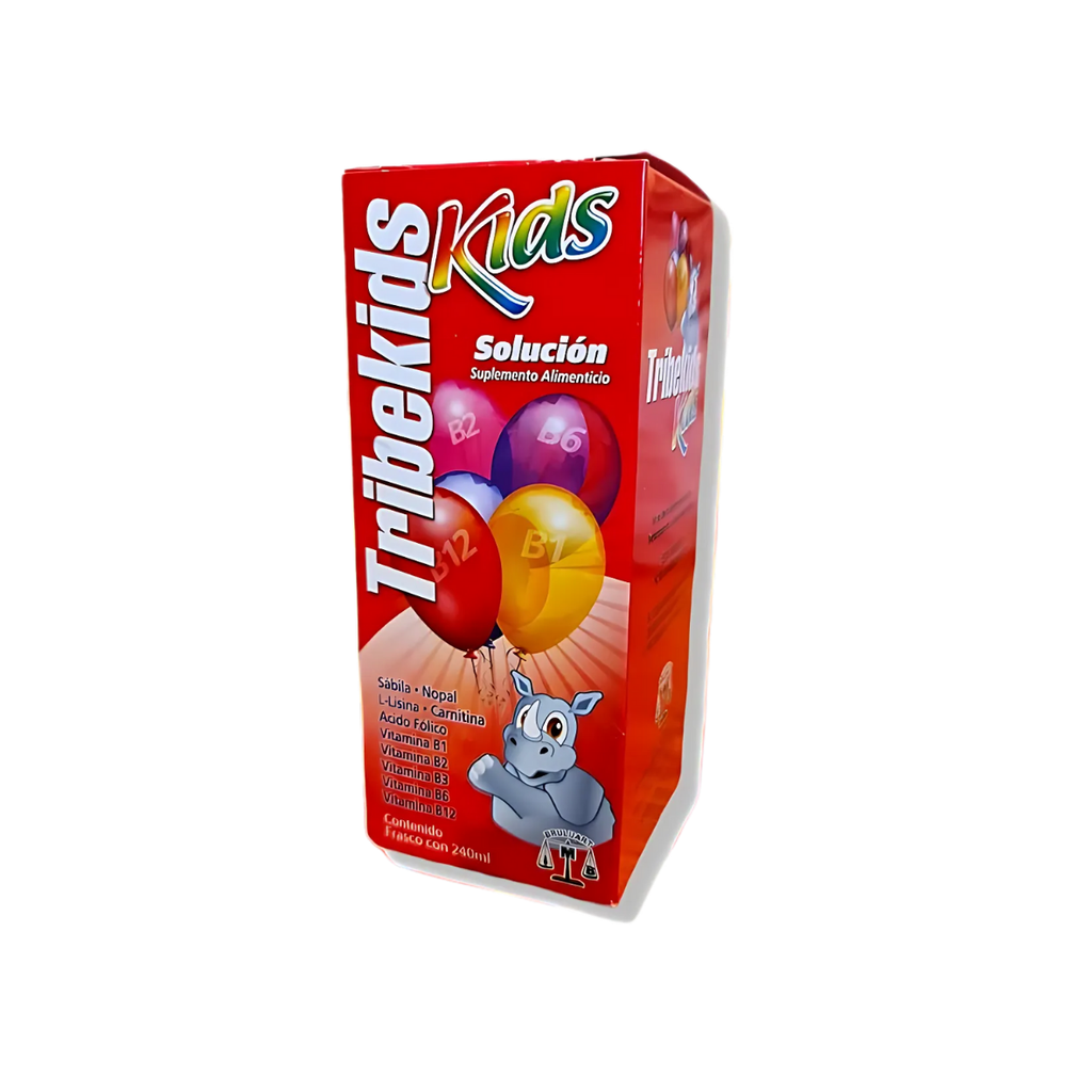 COMPLEJO B SABILA NOPAL L-LISINA CARNITINA SOL ORAL C/240 ML TRIBEKIDS LAB BRULUART