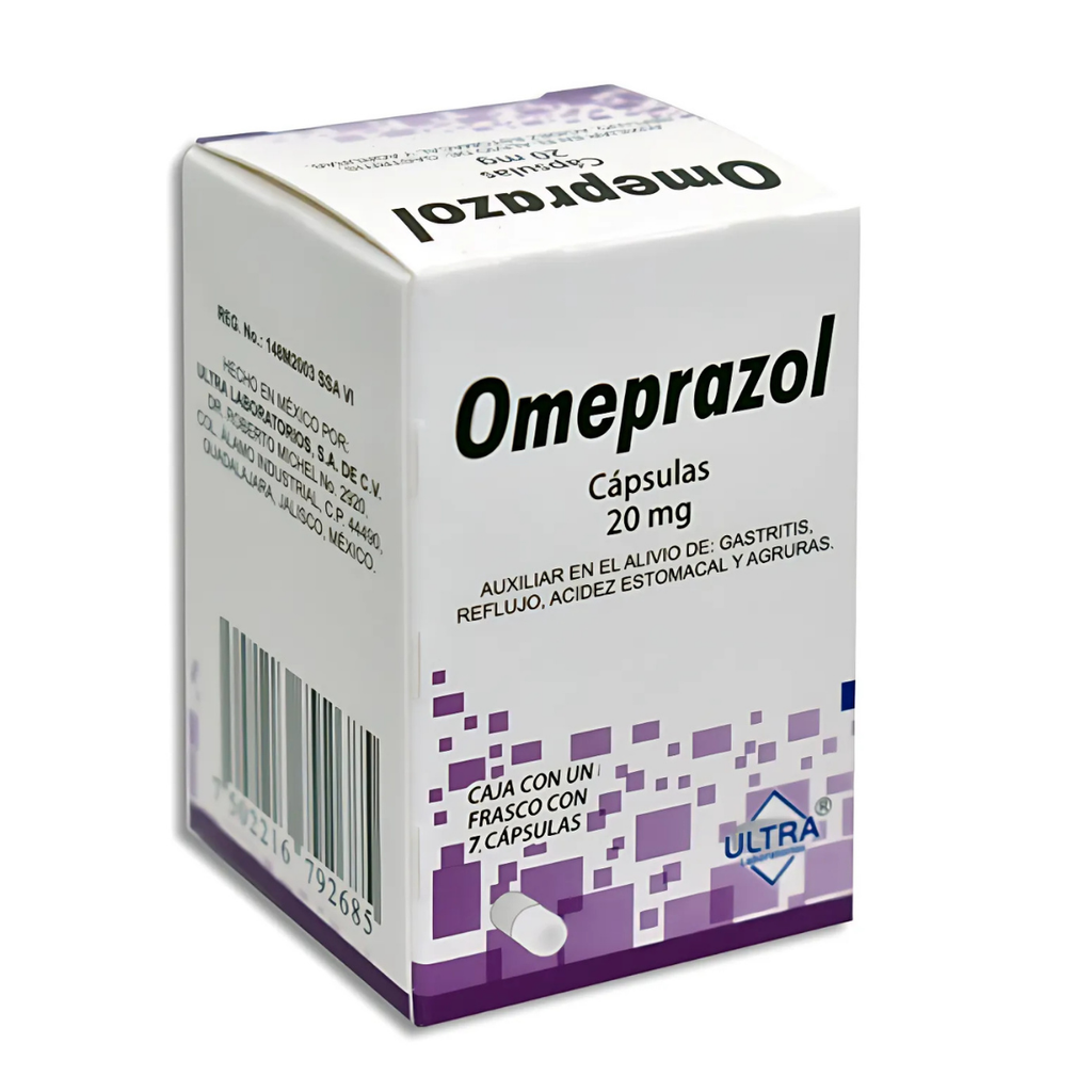 OMEPRAZOL 20 MG C/7 CAP LAB ULTRA
