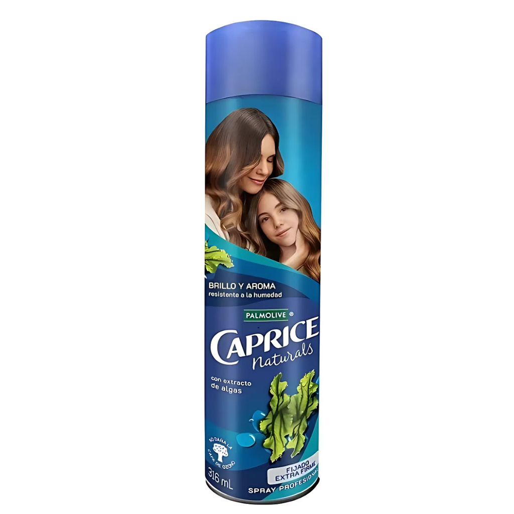 SPRAY CAPRICE NATURALS EXTRACTO DE ALGAS C/316 ML (AZUL) PALMOLIVE