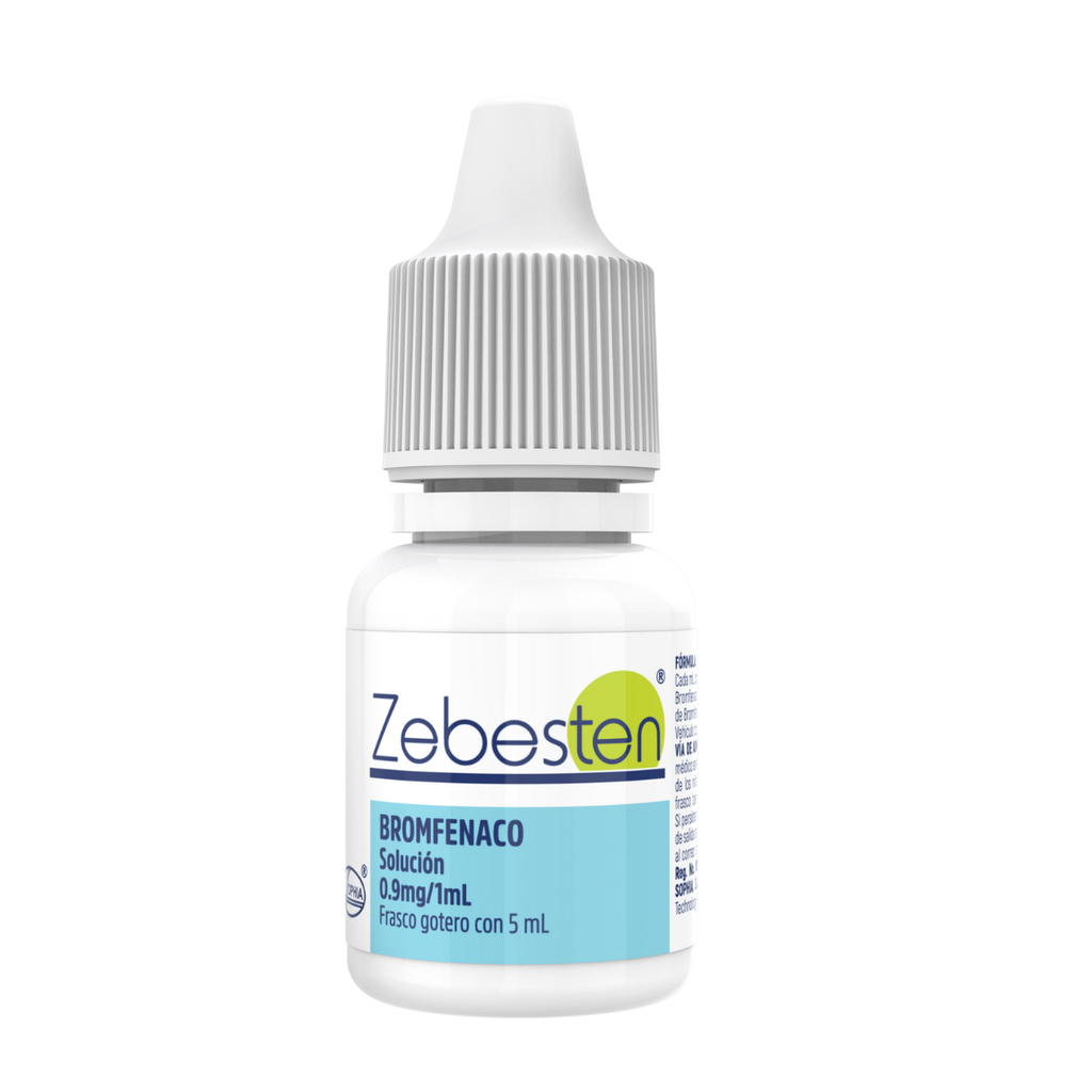 ZEBESTEN SOL OFTALMICA 0.9 MG/ML FCO GOTERO C/5 ML BROMFENACO LAB SOPHIA