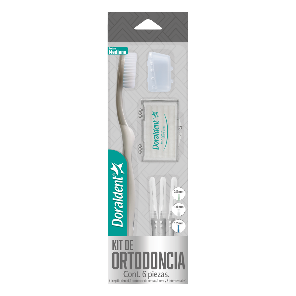 KIT DE ORTODONCIA 6 PZAS TEXTURA MEDIANA DORALDENT