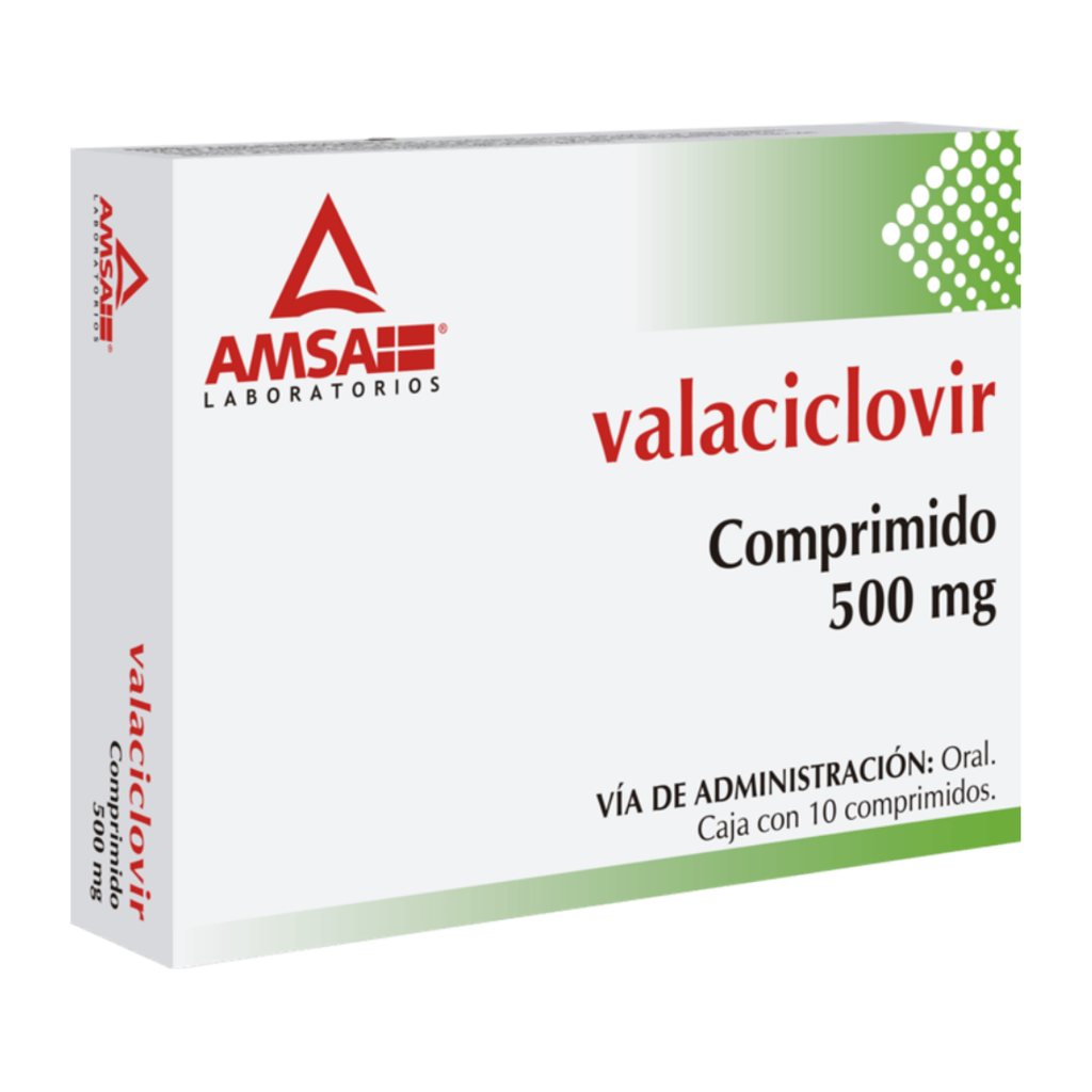 VALACICLOVIR 500 MG C/10 TAB LAB AMSA