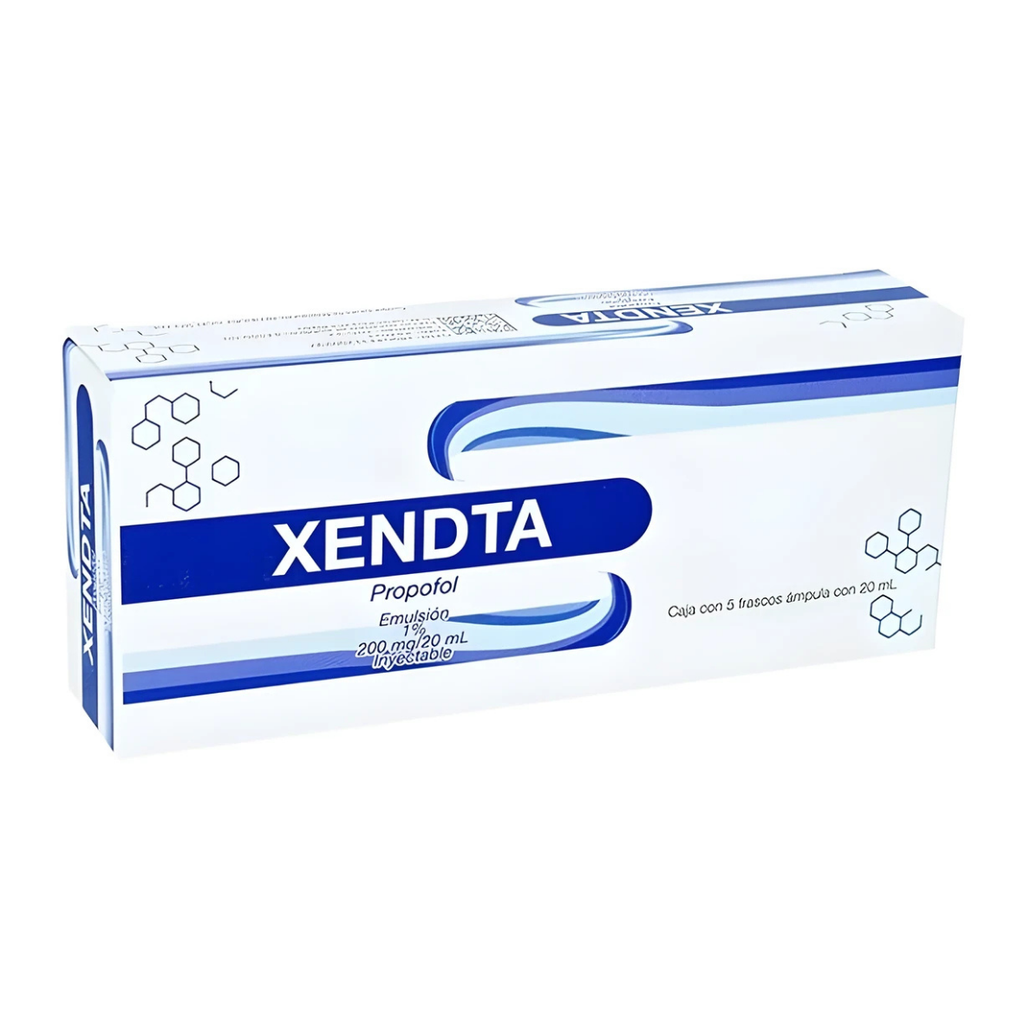 PROPOFOL EMULSION INY 200 MG/20 ML C/5 AMP XENDTA LAB SUPLIMEX