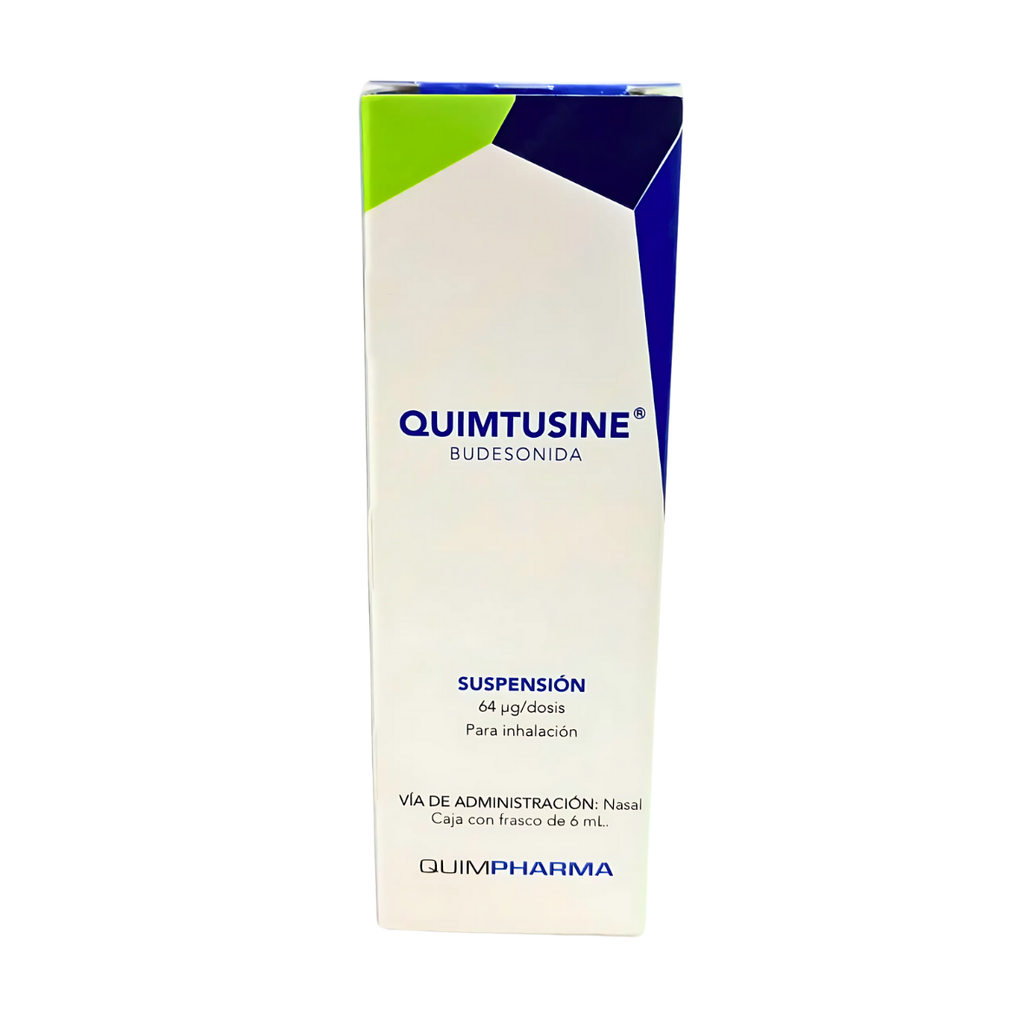 BUDESONIDA SUSP P/INHALACION 64 MCG/DOSIS FCO C/6 ML QUIMTUSINE LAB QUIMPHARMA