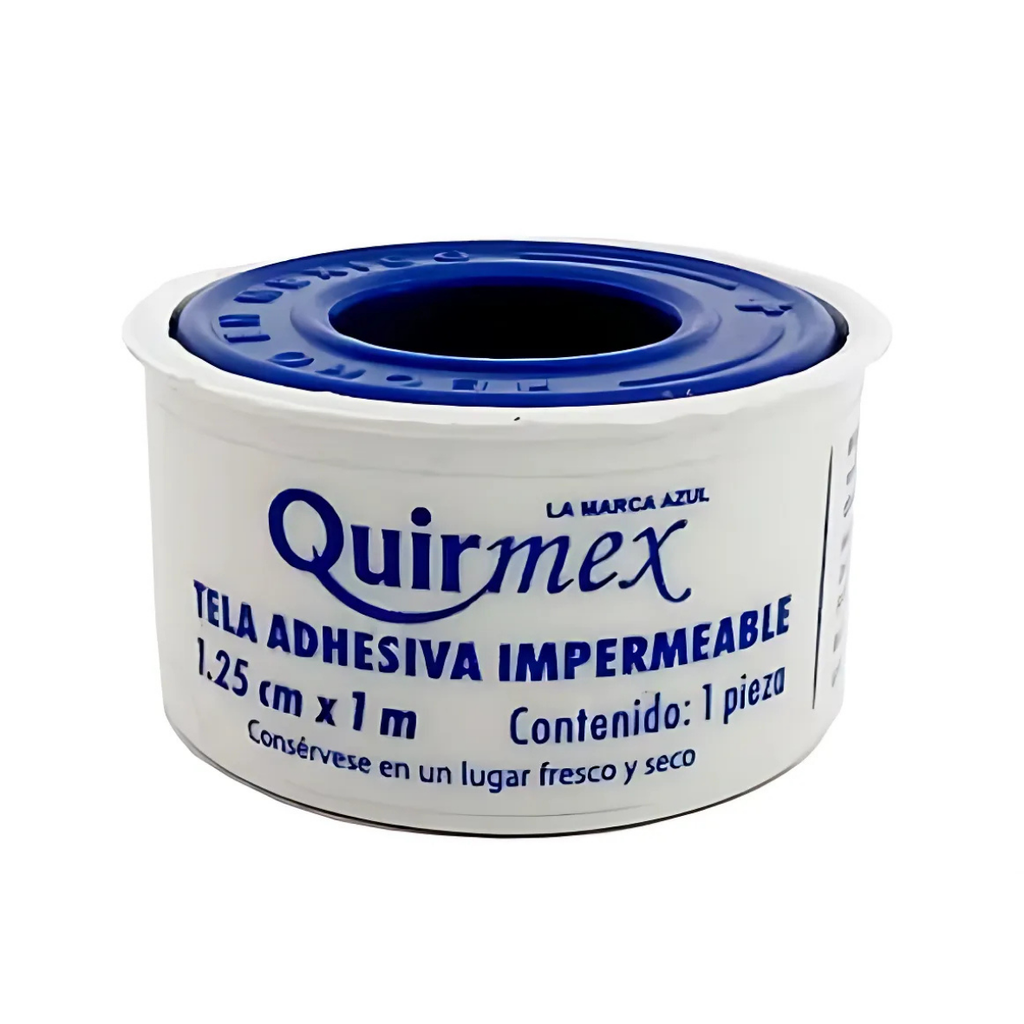 TELA ADHESIVA IMPERMEABLE 1.25 CM X 1 M QUIRMEX