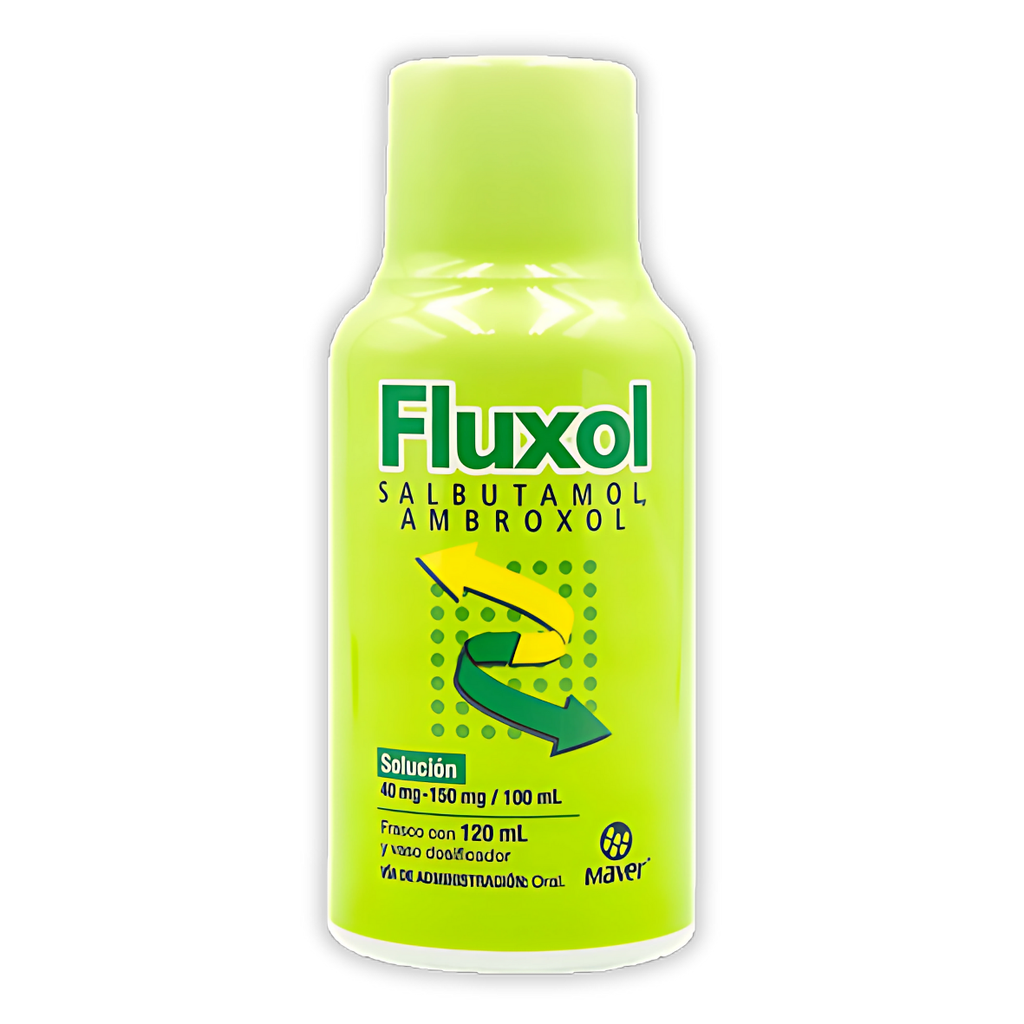 SALBUTAMOL AMBROXOL SOL ORAL 40/150 MG/100 ML FCO C/120 ML FLUXOL LAB MAVER