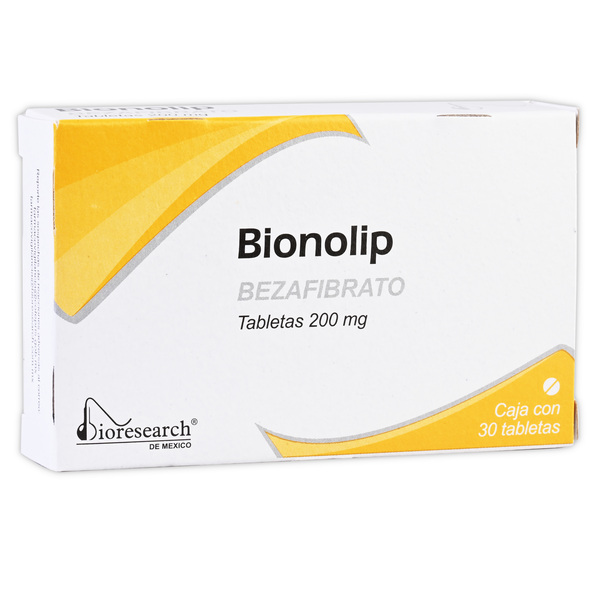 BEZAFIBRATO 200 MG C/30 TAB BIONOLIP LAB BIORESEARCH
