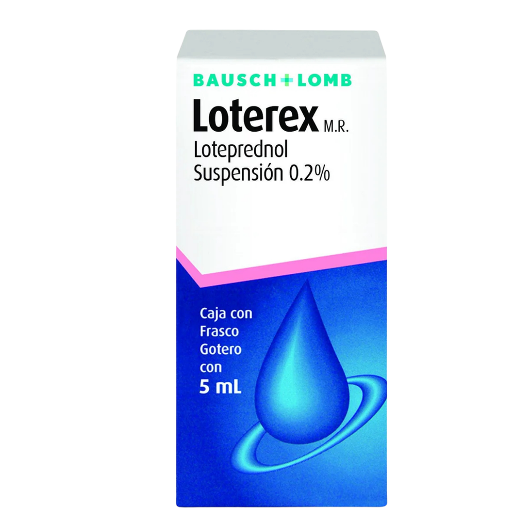 LOTEREX SUSP OFTALMICA 0.2% FCO GOTERO C/5 ML LOTEPREDNOL LAB BAUSCH&LOMB
