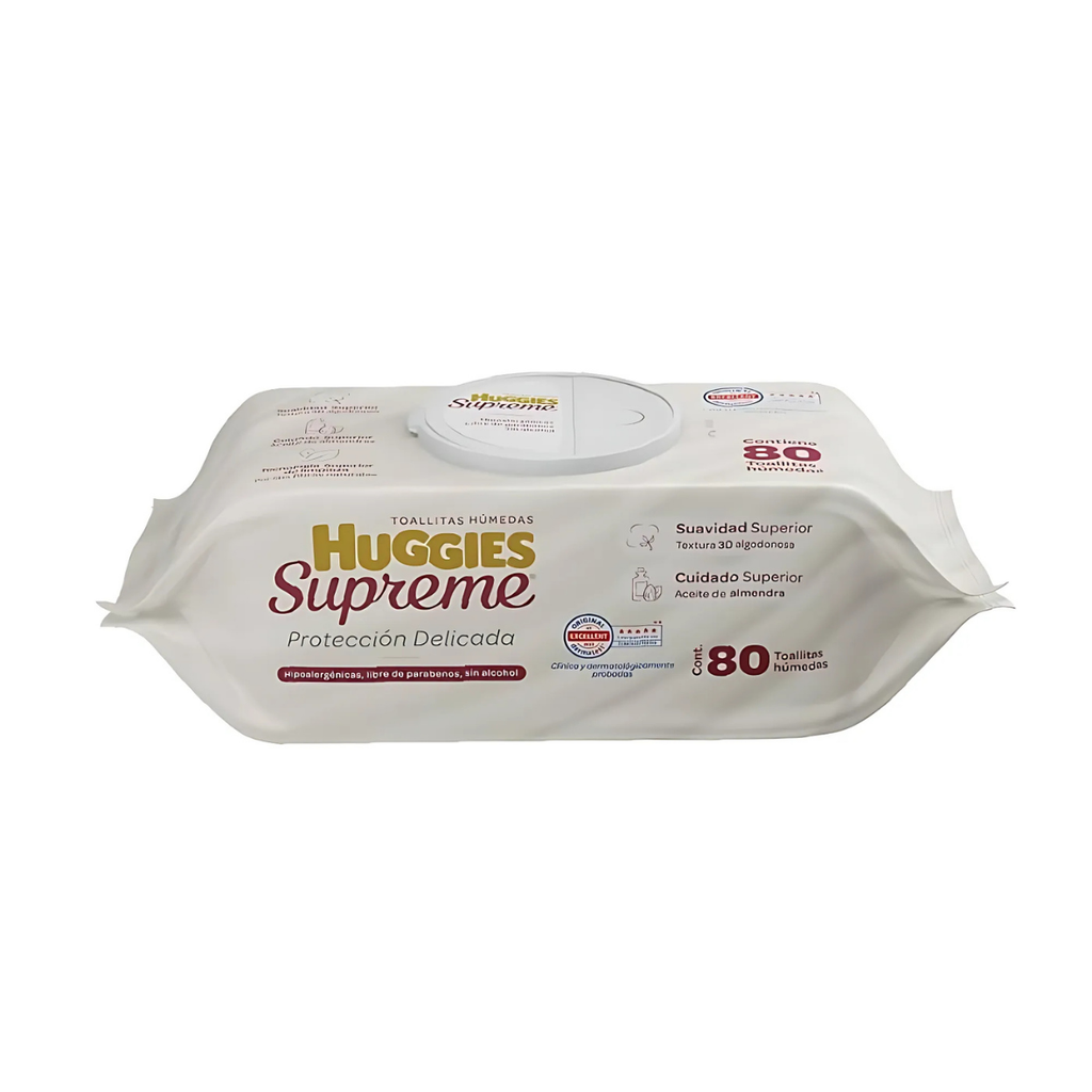 [4560] HUGGIES SUPREME TOALLITAS HUMEDAS C/80 PZAS KIMBERLY CLARK