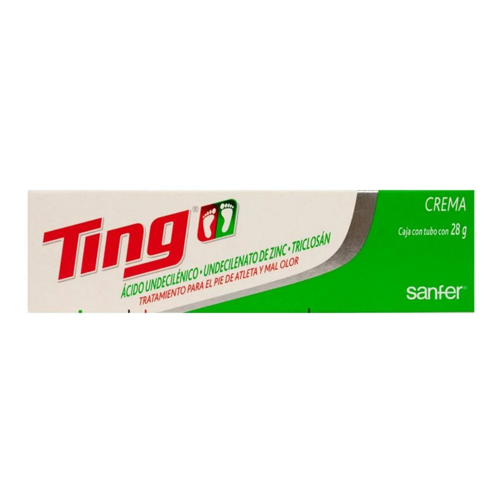 TING CREMA 1.74/0.1 G/100 G TUBO C/72 G ACIDO UNDECILENICO TRICLOSAN LAB SANFER