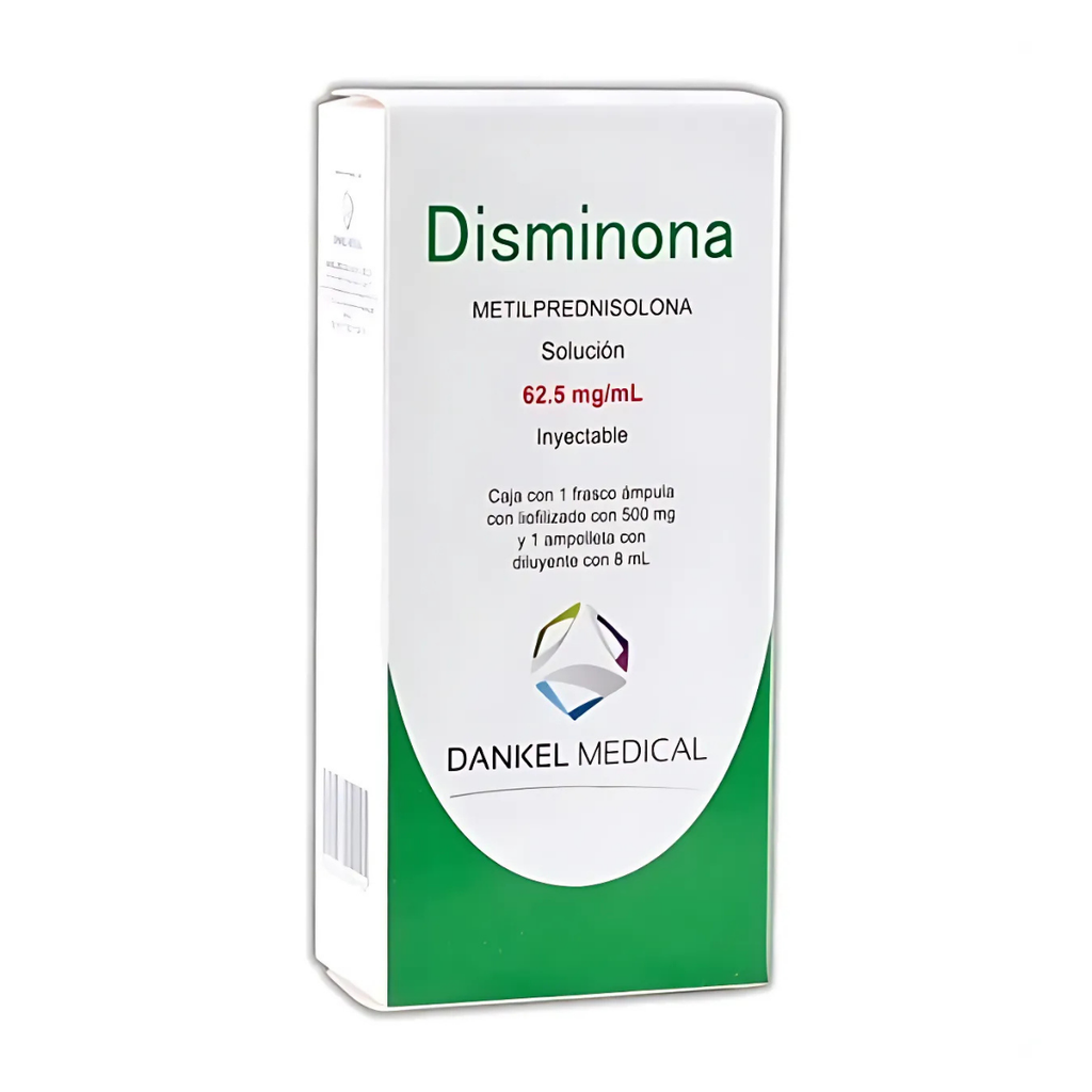 METILPREDNISOLONA SOL INY 500 MG/8 ML (62.5 MG/ML) DISMINONA LAB DANKEL MEDICAL