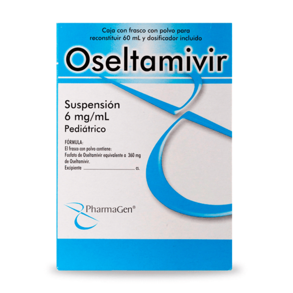 OSELTAMIVIR SUSPENSION 6 MG/ML FCO C/60 ML LAB PHARMAGEN