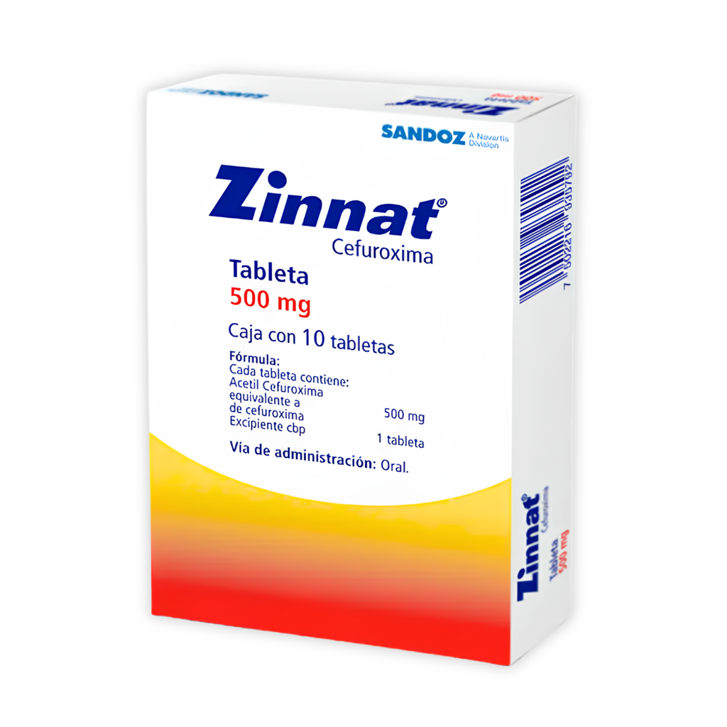 [4604] ZINNAT 500 MG C/10 TAB CEFUROXIMA LAB SANDOZ