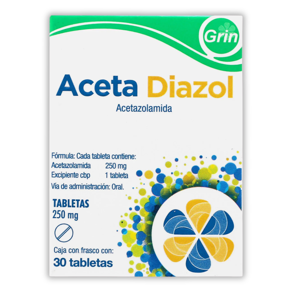 ACETADIAZOL 250 MG C/30 TAB LAB ACETAZOLAMIDA LAB GRIN