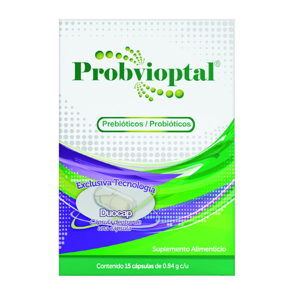 PROBVIOPTAL 0.84 G C/15 CAP PREBIOTICOS PROBIOTICOS SUPLEMENTO ALIMENTICIO LAB VCAPS