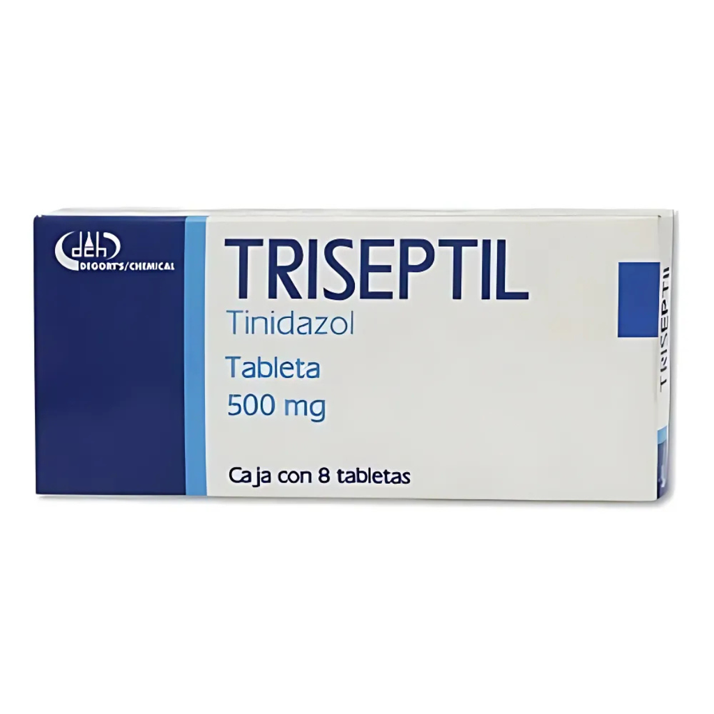 TINIDAZOL 500 MG C/8 TAB TRISEPTIL LAB DEGORTS CHEMICAL