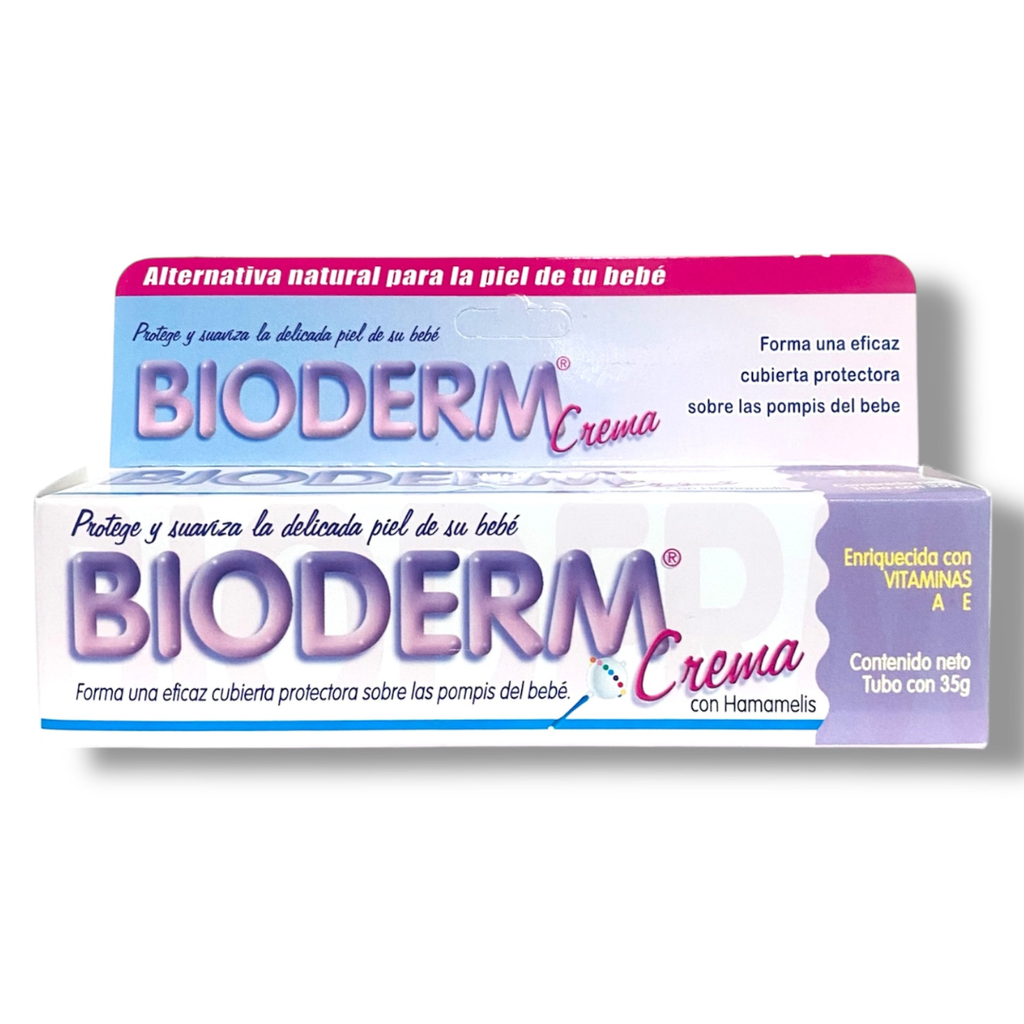 BIODERM CREMA CON HAMMAMELIS TUBO C/35 G OXIDO DE ZINC VITAMINAS A Y E LAB BIO SALUD