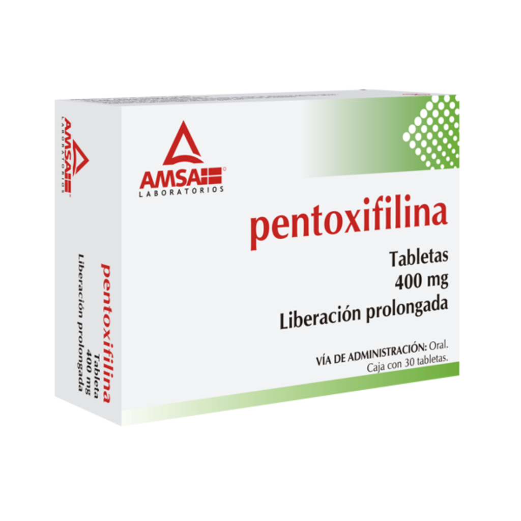 PENTOXIFILINA 400 MG C/30 TAB LP LAB AMSA