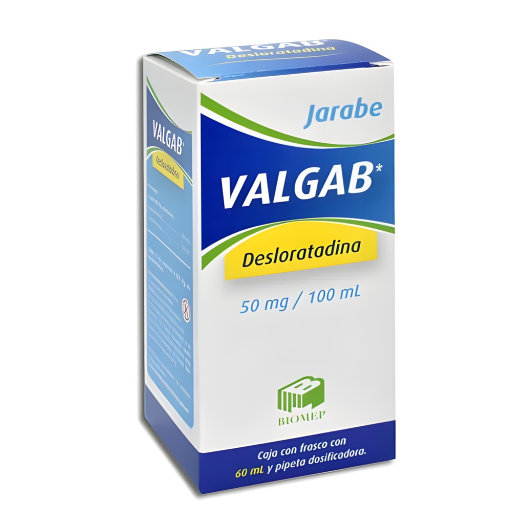 DESLORATADINA JARABE 50 MG/100 ML FCO C/60 ML VALGAB LAB BIOMEP