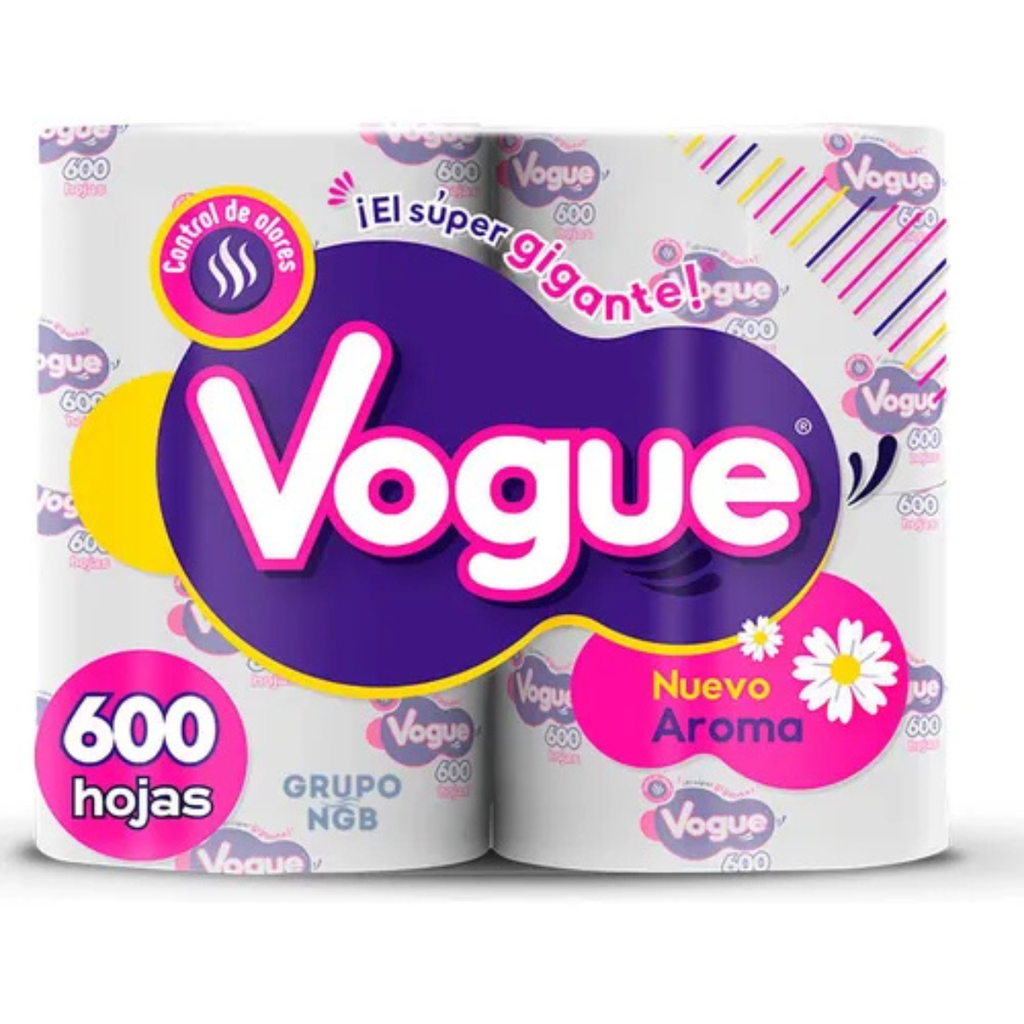 PAPEL HIGIENICO ROLLO C/600 HOJAS VOGUE